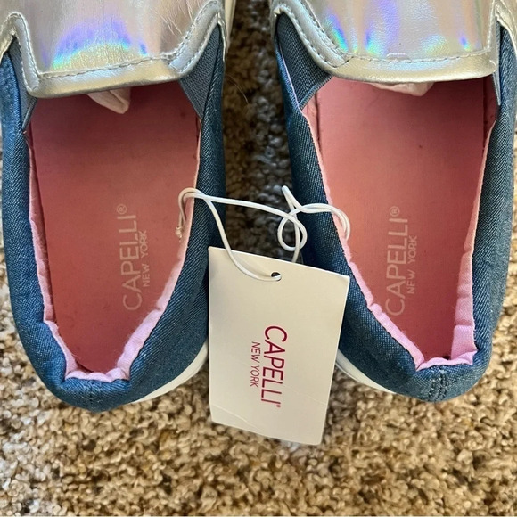 NWT Capelli New York Girls Slip On Fashion Sneaker, Size 3 - Picture 3 of 6